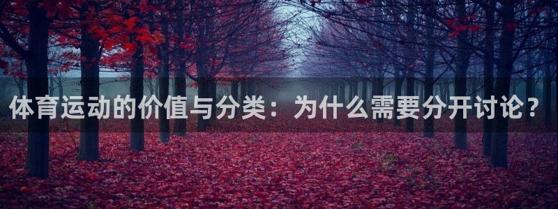 球进体育APP下载安装：体育运动的价值与分类：为什么需要分开讨论？