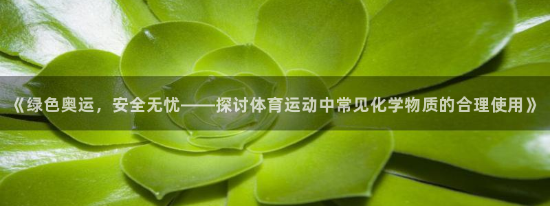 球进体育官方网站入口：《绿色奥运，安全无忧——探讨体育运动中常见化学物质的合理使用》